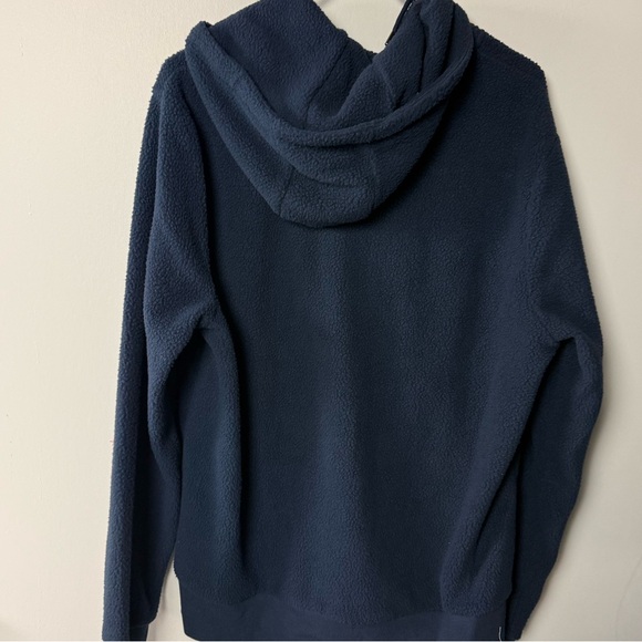 Michael Kors Fleece Full Zip Hoodie NWT w Embroidered Logo New Midnight Blue - Picture 7 of 7